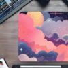 Dreamscape Sky Gaming Oyuncu XL Mouse Pad Kaydırmaz Dikişli Mousepad 48x40 cm 4mm Mm
