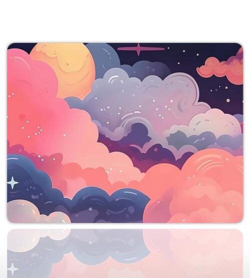 Dreamscape Sky Gaming Oyuncu XL Mouse Pad Kaydırmaz Dikişli Mousepad 40x30 cm 3 mm