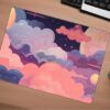 Dreamscape Sky Gaming Oyuncu XL Mouse Pad Kaydırmaz Dikişli Mousepad 48x40 cm 4mm Mm
