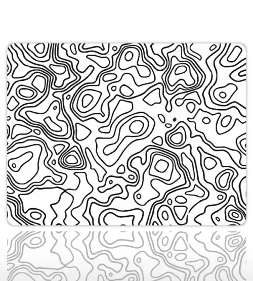 Monochrome Lines Gaming Oyuncu XL Mouse Pad Kaydırmaz Dikişli Mousepad 40x30 3mm