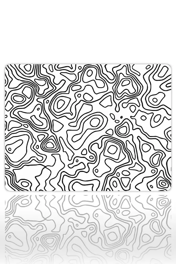 KK-03 (2) Monochrome Lines Gaming Oyuncu XL Mouse Pad Kaydırmaz Dikişli Mousepad 40x30 3mm