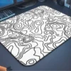 KK-03 (3) Monochrome Lines Gaming Oyuncu XL Mouse Pad Kaydırmaz Dikişli Mousepad 40x30 3mm
