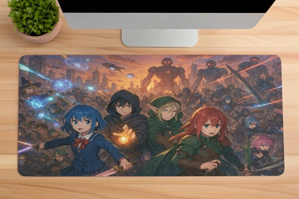 The Arcane Rebellion Gaming oyuncu Mousepad Kaydırmaz Kauçuk Dikişli Kenar 90x40 cm Mousepad