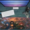 The Arcane Rebellion Gaming oyuncu Mousepad Kaydırmaz Kauçuk Dikişli Kenar 90x40 cm Mousepad