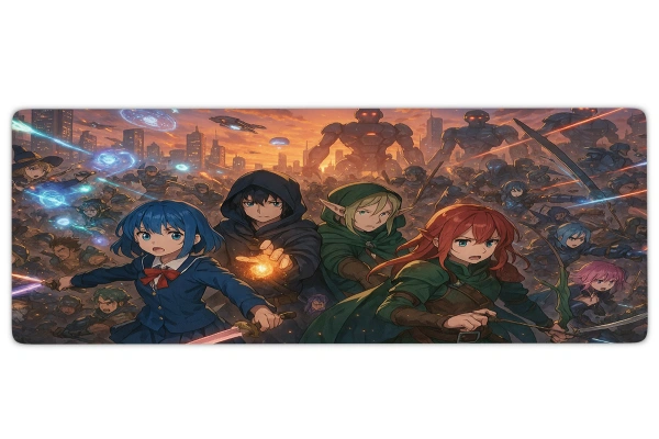 The Arcane Rebellion Gaming oyuncu Mousepad Kaydırmaz Kauçuk Dikişli Kenar 90x40 cm Mousepad