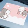 KK-30KARE1 Cozy Paws Gaming oyuncu Mouse pad Kaydırmaz Kauçuk Dikişli Kenar 480x400x4 Mm