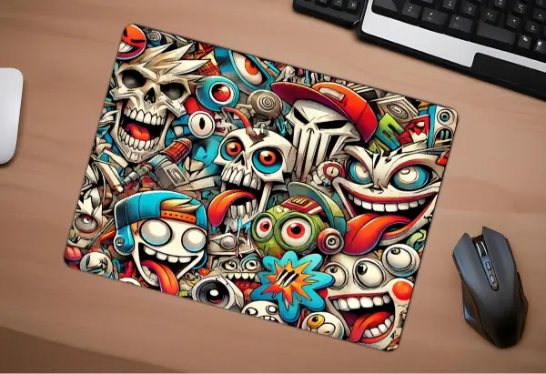 MADFACE COLLECTION Gaming Oyuncu XL Mouse Pad Kaydırmaz Dikişli Mousepad 40x30 3mm