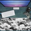Grey Clouds Gaming oyuncu Mousepad Kaydırmaz Kauçuk Dikişli Kenar 70x30 cm Mousepad