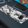 Grey Clouds Gaming oyuncu Mousepad Kaydırmaz Kauçuk Dikişli Kenar 70x30 cm Mousepad