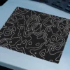 Topographic Flow  Gaming Oyuncu XL Mouse Pad Kaydırmaz Dikişli Mousepad 48x40 4mm