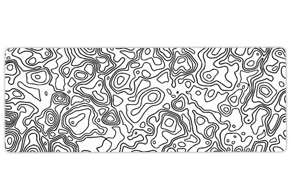 Monochrome Lines Gaming oyuncu Mousepad Kaydırmaz Kauçuk Dikişli Kenar 70x30 cm Mousepad