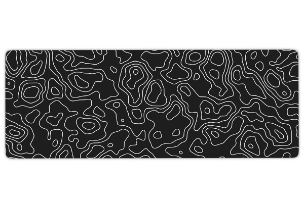Topographic Flow Gaming oyuncu Mousepad Kaydırmaz Kauçuk Dikişli Kenar 70x30 cm Mousepad