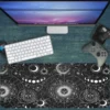 Celestial Map Gaming oyuncu Mousepad Kaydırmaz Kauçuk Dikişli Kenar 70x30m Mousepad