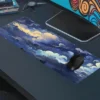 Celestial Night Gaming oyuncu Mousepad Kaydırmaz Kauçuk Dikişli Kenar 70x30 cm Mousepad
