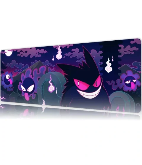 canavar5 Gengar Gaming oyuncu Mousepad Kaydırmaz Kauçuk Dikişli Kenar 80x30 cm Mousepad