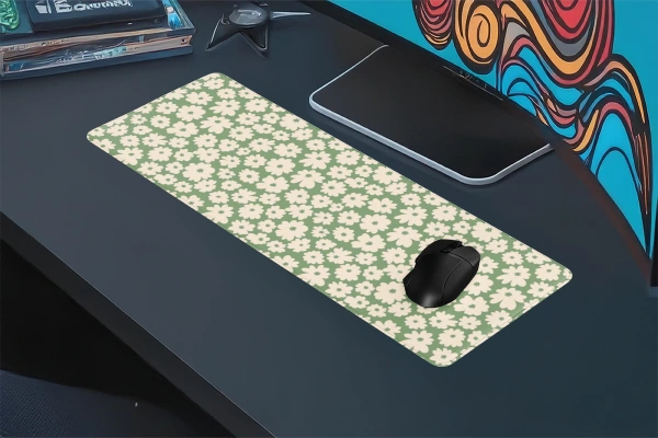Mint Blossom Gaming oyuncu Mousepad Kaydırmaz Kauçuk Dikişli Kenar 70x30 cm Mousepad