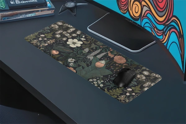 Midnight Garden Gaming oyuncu Mousepad Kaydırmaz Kauçuk Dikişli Kenar 90x40 cm Mousepad