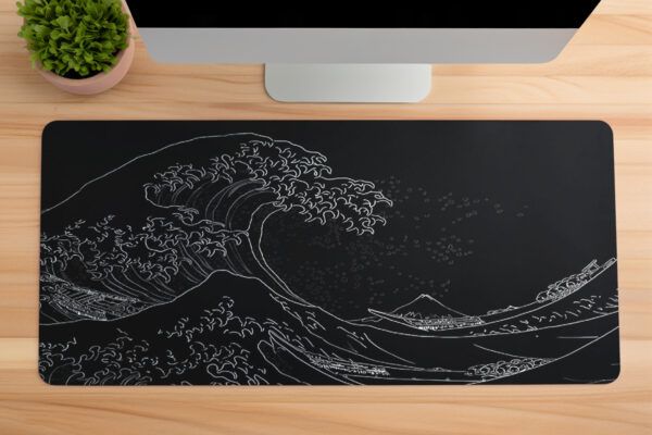 Kanawaga Mousepad Kaydırmaz Kauçuk Dikişli Kenar 70x30 cm Mousepad