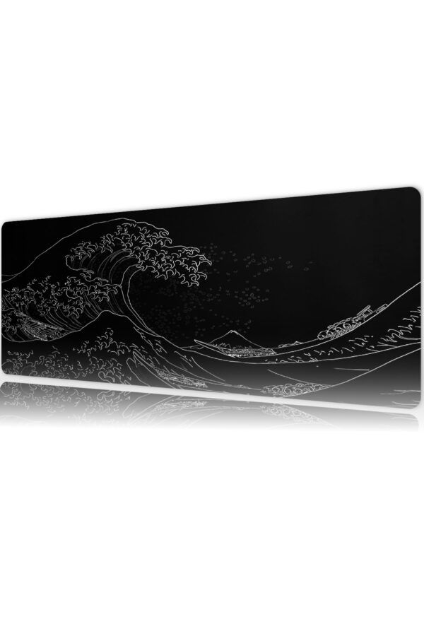 Kanawaga Mousepad Kaydırmaz Kauçuk Dikişli Kenar 70x30 cm Mousepad