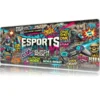 Glitch Mode Gaming oyuncu Mousepad Kaydırmaz Kauçuk Dikişli Kenar 70x30 cm Mousepad