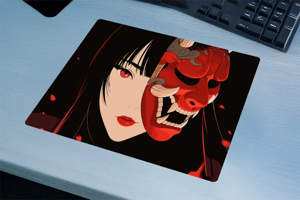 Blood and Beauty Gaming oyuncu Mouse pad Kaydırmaz Kauçuk Dikişli Kenar 40X30 cm