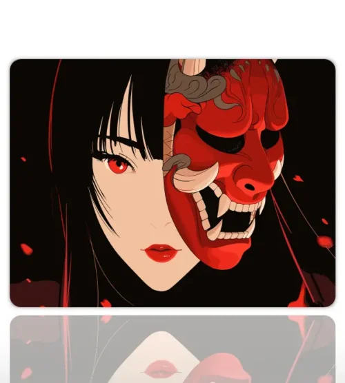 etsy02kare2 Blood and Beauty Gaming oyuncu Mouse pad Kaydırmaz Kauçuk Dikişli Kenar 40X30 cm