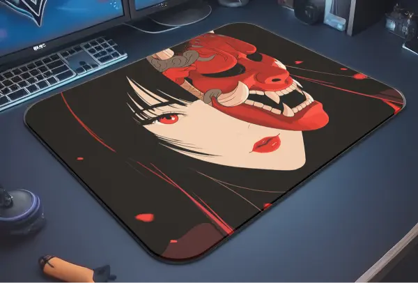 Blood and Beauty Gaming oyuncu Mouse pad Kaydırmaz Kauçuk Dikişli Kenar 40X30 cm