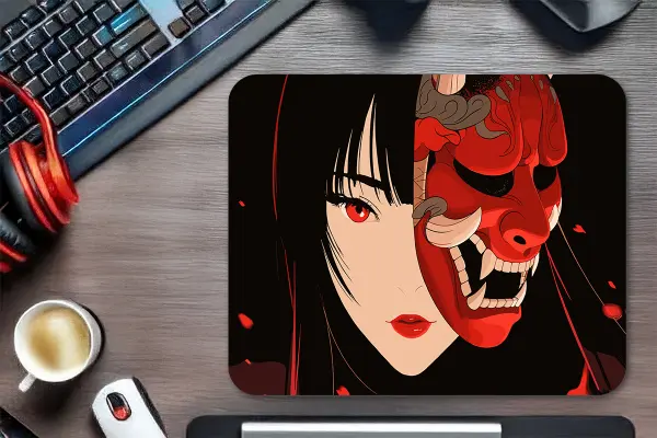 Blood and Beauty Gaming oyuncu Mouse pad Kaydırmaz Kauçuk Dikişli Kenar 40X30 cm