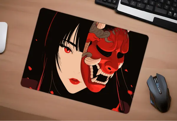 Blood and Beauty Gaming oyuncu Mouse pad Kaydırmaz Kauçuk Dikişli Kenar 40X30 cm