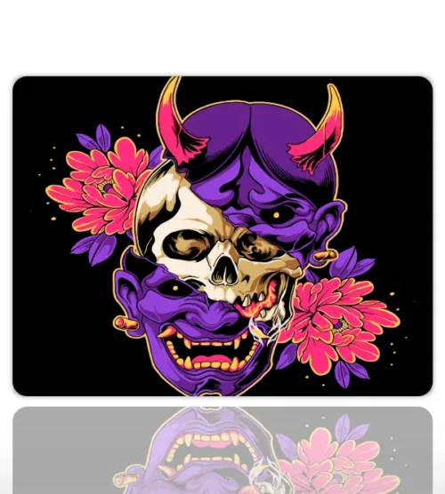 Duality in Bloom Gaming oyuncu Mouse pad Kaydırmaz Kauçuk Dikişli Kenar 480X400X4 Mm