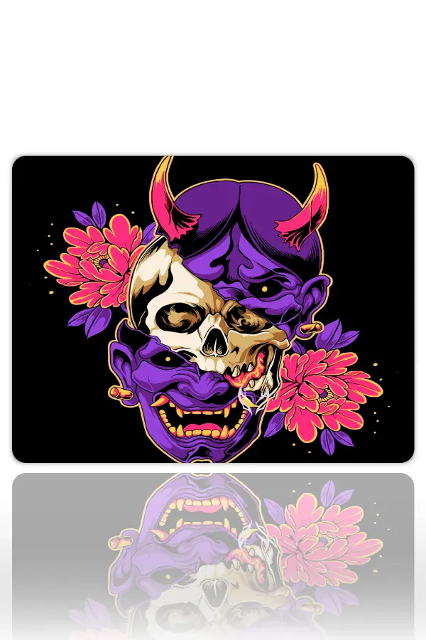 Duality in Bloom Gaming oyuncu Mouse pad Kaydırmaz Kauçuk Dikişli Kenar 480X400X4 Mm