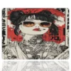 Cherry Bomb Geisha Gaming oyuncu Mouse pad Kaydırmaz Kauçuk Dikişli Kenar 40X30 cm