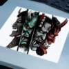 Hellbound Faces Gaming oyuncu Mouse pad Kaydırmaz Kauçuk Dikişli Kenar 480X400X4 Mm