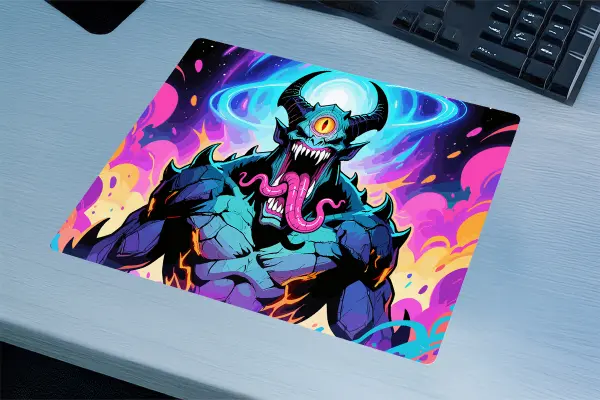Hellnova Gaming oyuncu Mouse pad Kaydırmaz Kauçuk Dikişli Kenar 480X400X4 Mm