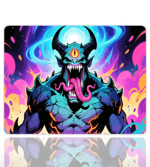 Hellnova Gaming oyuncu Mouse pad Kaydırmaz Kauçuk Dikişli Kenar 480X400X4 Mm