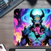 Hellnova Gaming oyuncu Mouse pad Kaydırmaz Kauçuk Dikişli Kenar 480X400X4 Mm