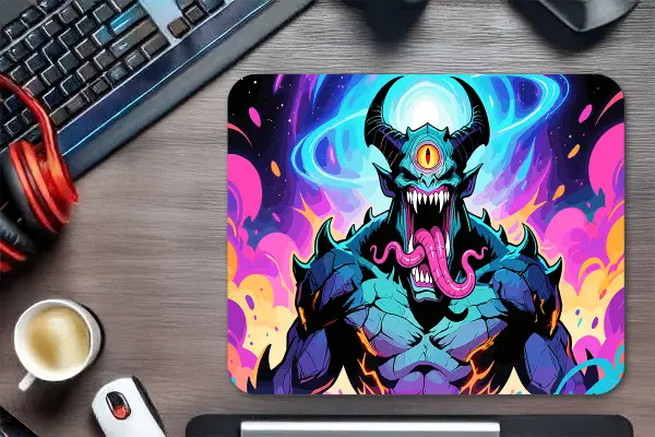 Hellnova Gaming oyuncu Mouse pad Kaydırmaz Kauçuk Dikişli Kenar 480X400X4 Mm