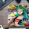Mona Pop Gaming oyuncu Mouse pad Kaydırmaz Kauçuk Dikişli Kenar 480X400X4 Mm
