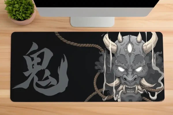 etsy100dikdortgen1 Void Oni V2 Gaming oyuncu Mousepad Kaydırmaz Kauçuk Dikişli Kenar 80x30 cm Mousepad