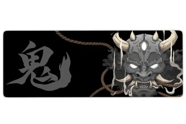 etsy100dikdortgen3 Void Oni V2 Gaming oyuncu Mousepad Kaydırmaz Kauçuk Dikişli Kenar 80x30 cm Mousepad