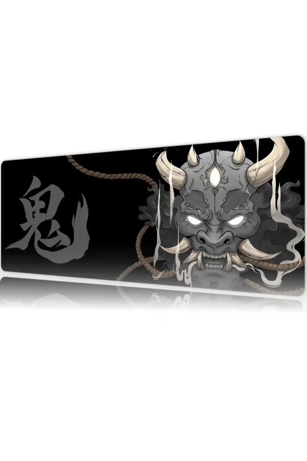 etsy100dikdortgen5 Void Oni V2 Gaming oyuncu Mousepad Kaydırmaz Kauçuk Dikişli Kenar 80x30 cm Mousepad