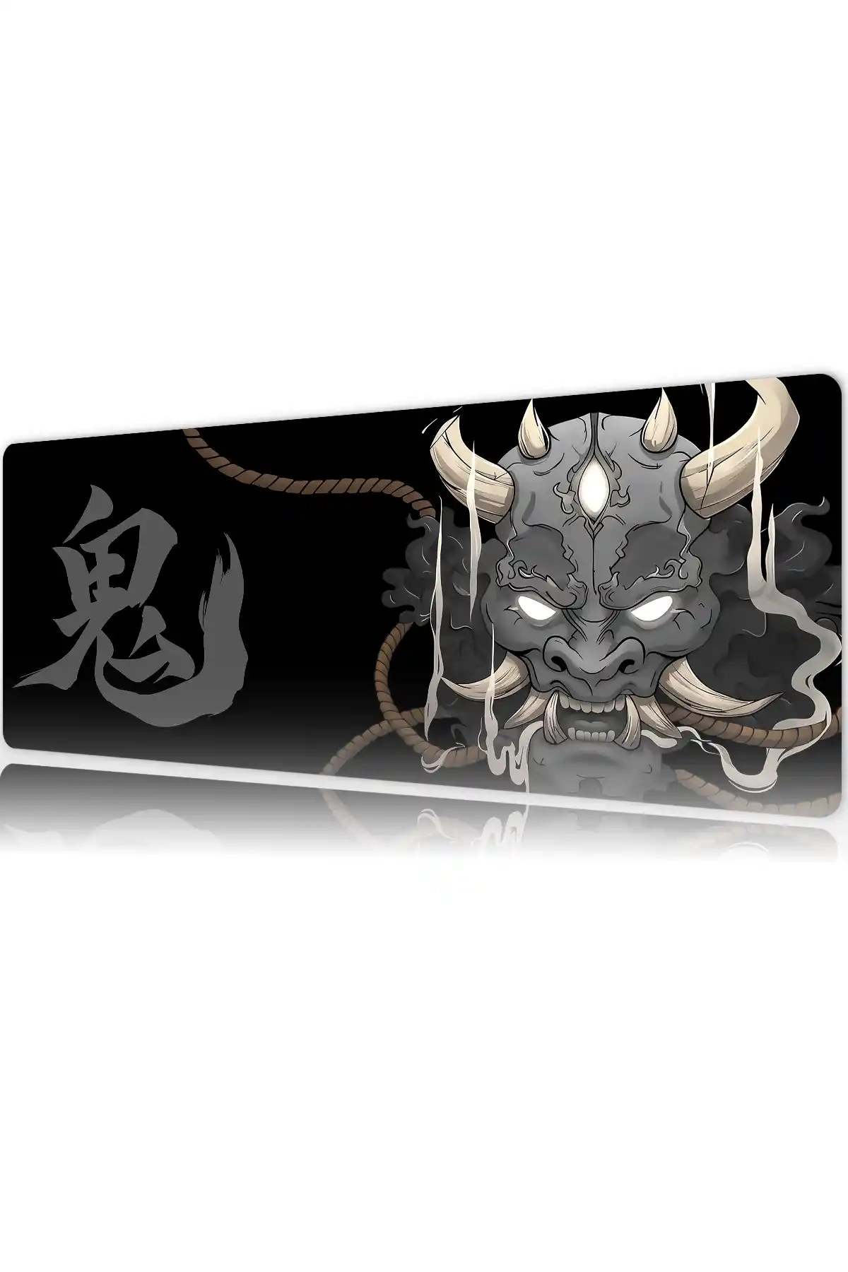 etsy100dikdortgen5 Void Oni V2 Gaming oyuncu Mousepad Kaydırmaz Kauçuk Dikişli Kenar 80x30 cm Mousepad
