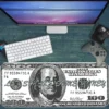 100 Dolar Let's Make Money Gaming oyuncu Mousepad Kaydırmaz Kauçuk Dikişli Kenar 70x30 cm Mousepad