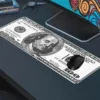 100 Dolar Gaming oyuncu Mousepad Kaydırmaz Kauçuk Dikişli Kenar 70x30 cm Mousepad