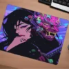 Candy Demon Gaming oyuncu Mouse pad Kaydırmaz Kauçuk Dikişli Kenar 40X30 cm