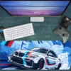 etsy105dikdortgen2 Araba Modelleri Gaming oyuncu Mousepad Kaydırmaz Kauçuk Dikişli Kenar 80x30 cm Mousepad
