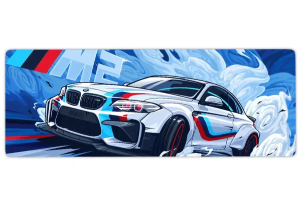 etsy105dikdortgen3 Araba Modelleri Gaming oyuncu Mousepad Kaydırmaz Kauçuk Dikişli Kenar 80x30 cm Mousepad