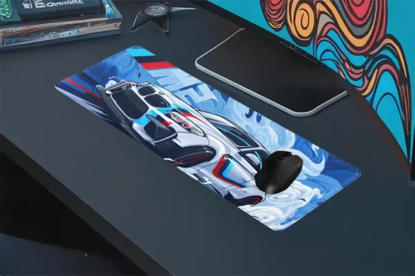 etsy105dikdortgen4 Araba Modelleri Gaming oyuncu Mousepad Kaydırmaz Kauçuk Dikişli Kenar 80x30 cm Mousepad