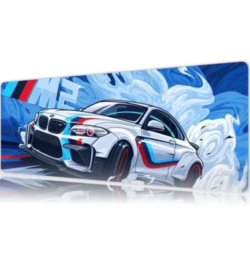 Araba Modelleri Gaming oyuncu Mousepad Kaydırmaz Kauçuk Dikişli Kenar 90×40 cm Mousepad