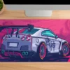 Araba Modelleri Gaming oyuncu Mousepad Kaydırmaz Kauçuk Dikişli Kenar 70x30 cm Mousepad